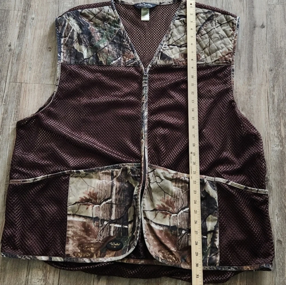 Walls Camo Mens Hunting Mesh Vest Zip Pockets‎ Size XL/2XL Regular